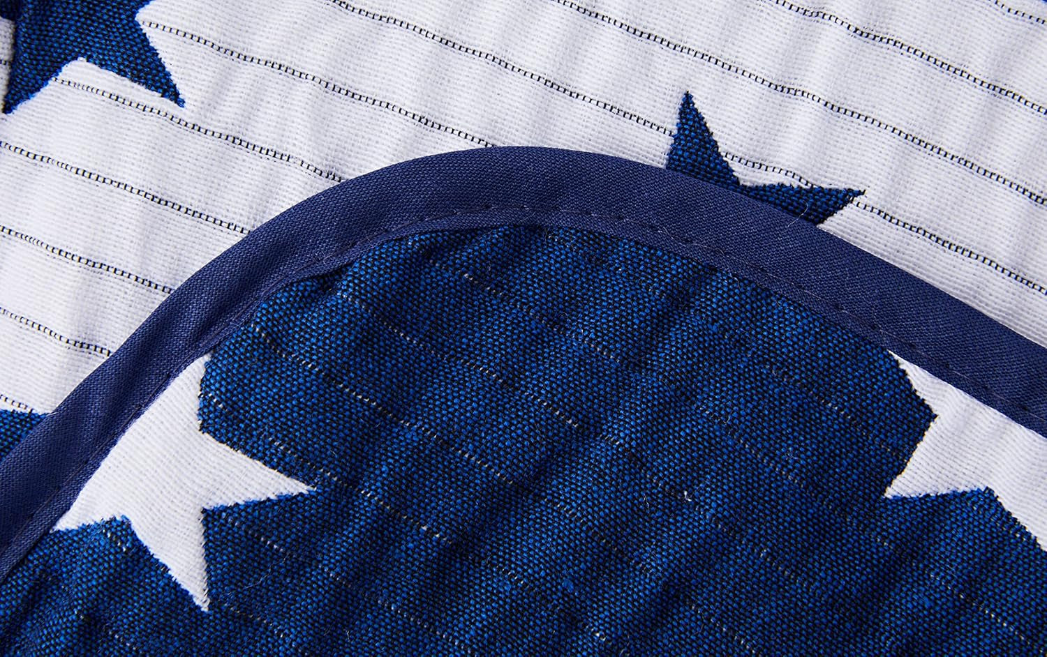 VIALMAN bed cover Sofia 10 king size bed | star quilt | quilt size 250 X 270 cm | bed cover & sofa throw navy blue Beds and Covers Besuche den VIALMAN-Store