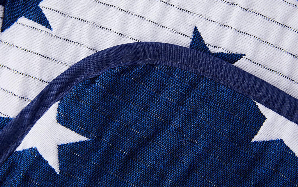 VIALMAN cuvertură de pat Sofia 10 pat king size | cuvertură stea | cuvertură dimensiune 250 X 270 cm | cuvertură pat & canapea arunca albastru marin Paturi si Cuverturi Besuche den VIALMAN-Store