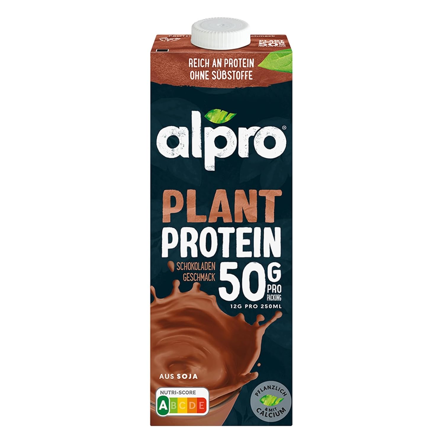 Alpro Proteindrink Chocolate Soy 8x1L - Vegetable Protein
