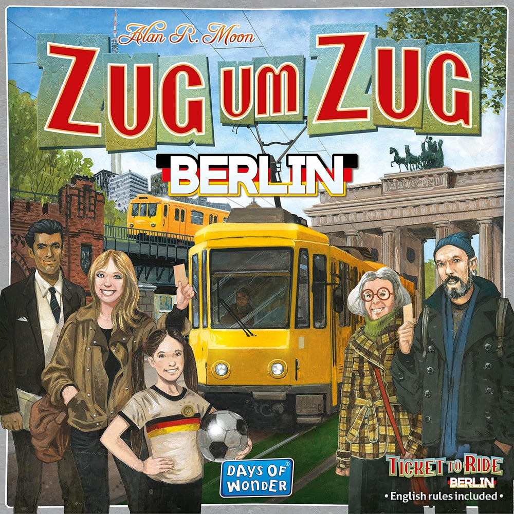 Days of Wonder, Ticket to Ride: Berlin, family game, board game, 2-4 players, ages 8+, 10-15 minutes, German