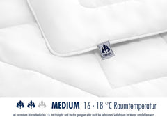 Irisette Noblesse duvet for all seasons - Made in Germany - Coverlet with pure cotton cover, 135 X 200 Cm, Ã-ko-Tex certified Duvets and quilts Naty Shop