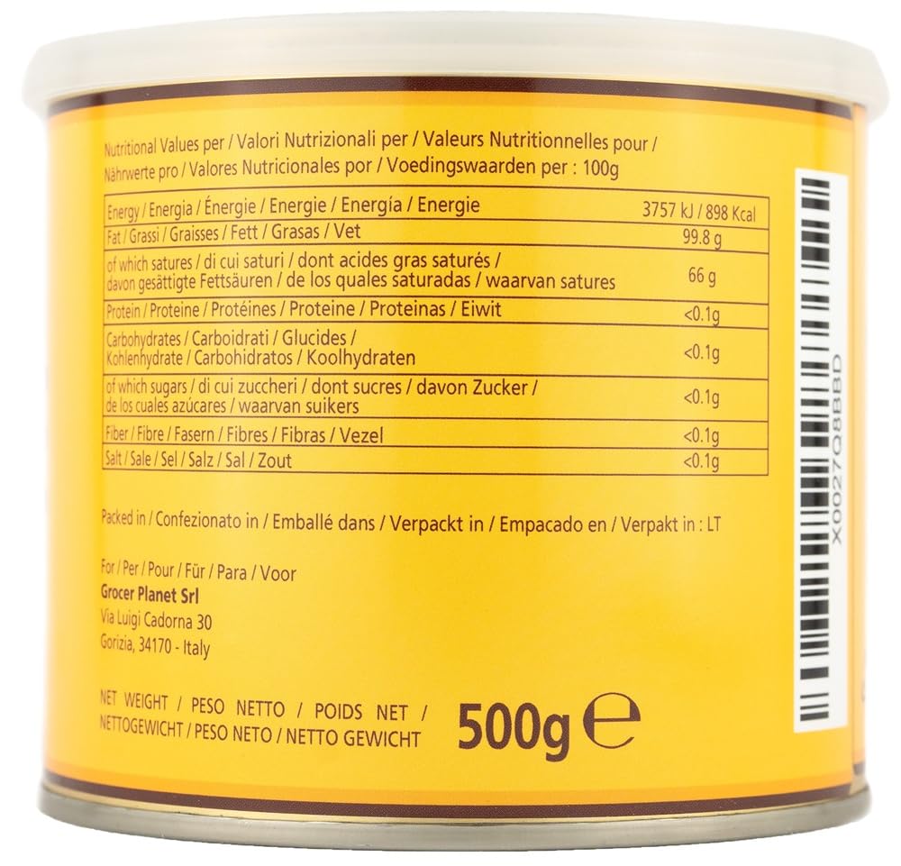 Grocer Planet Natural Ghee - Clarified Ghee 500g för Keto-matlagning