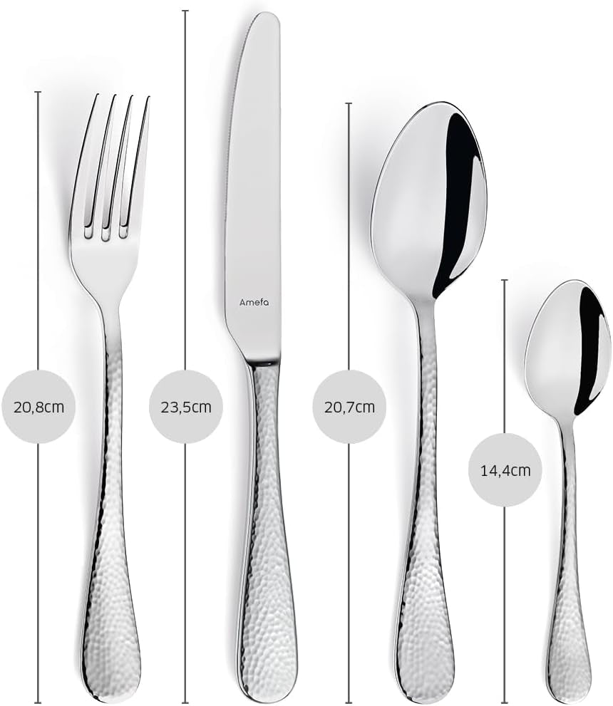 Amefa Sierra cutlery set 6 people | 24-Part Stainless Steel 18/10 Kitchen Naty Shop
