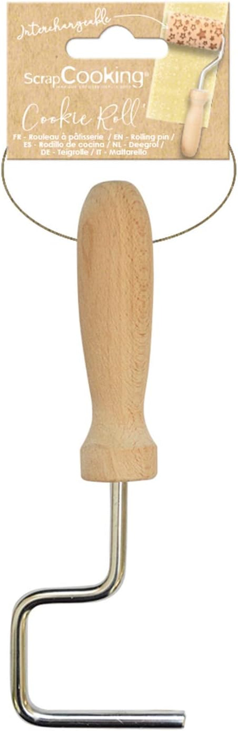 SCRAP COOKING - Griff für Mini-Holzwalze – Werkzeug für Dekoration, Kekse, Kekse, Kekse – 5300