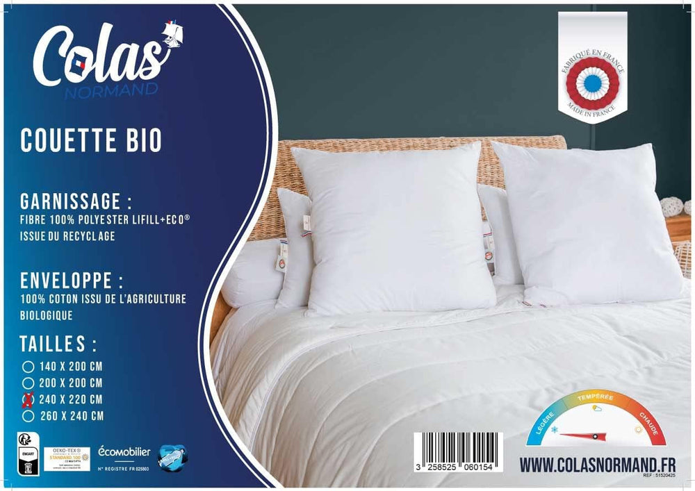 NORMAN COLAS | Light quilt, 240 X 220 cm, organic cotton, recycled filling Duvets and quilts Naty Shop