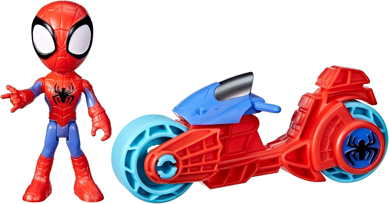 SPIDEY and HIS AMAZING FRIENDS Marvel Spidey Motorcycle Figure Toy for Boys and Girls Ages 3 and Up Action Figures Naty Shop Default Title
