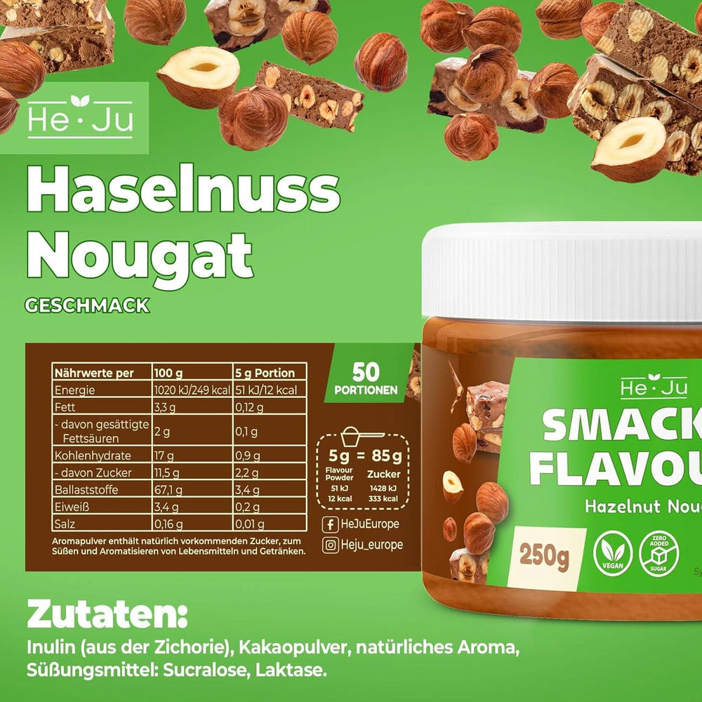 He-Ju Hazelnut gingerbread flavored powder, 250 grams Naty Shop Flavors