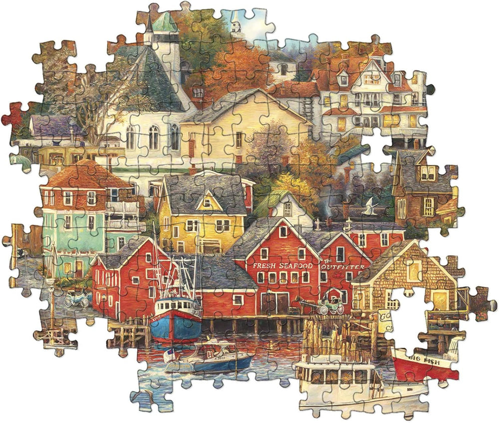 Clementoni - 31685 Collection Puzzle - Good Times Harbor - Puzzle 1500 pieces from 14 years old, adult puzzle with hidden objects, skill game for the whole family, medium Puzzle Naty Shop