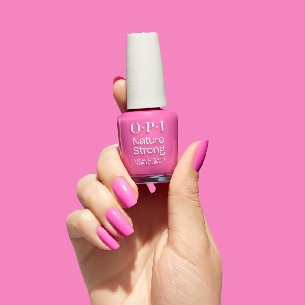 OPI Nature Strong Pink and Nude Shades - long-lasting nail polish with an innovative, vegan formula containing natural ingredients - for bright nails