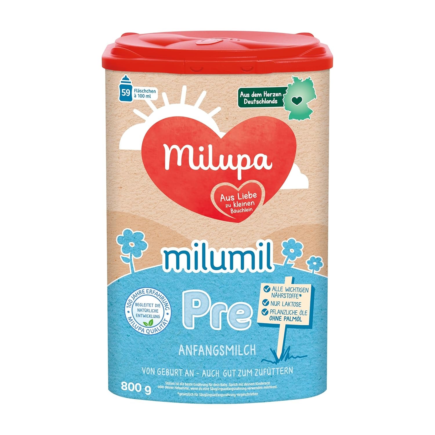 Milumil Milupa Milk powder for babies, the first milk since birth, 800 g