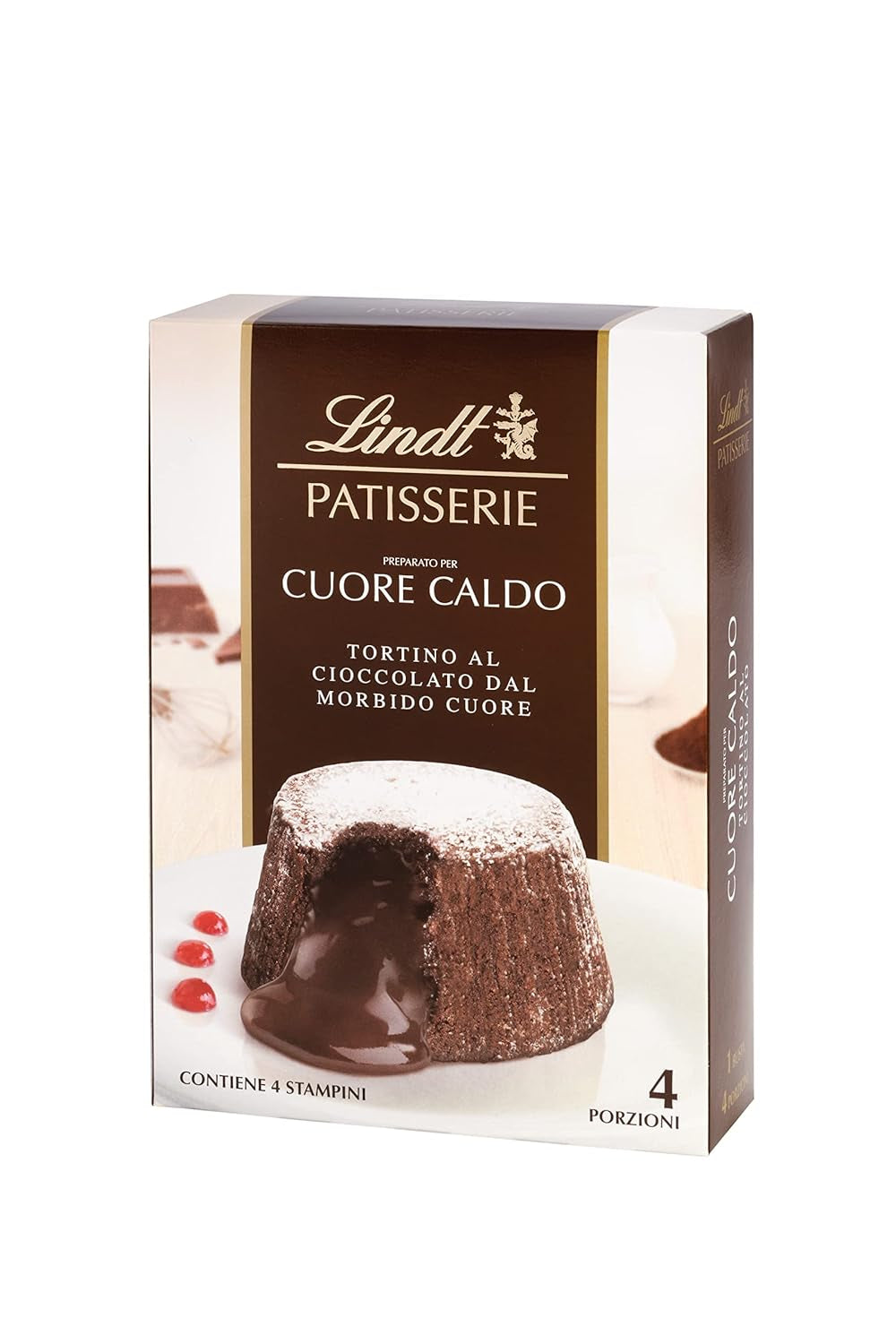 Lindt & Sprüngli Feines Backen Kuchenmischung, Backmischung, 8 Portionen, Lactosefrei, 400 G Mixture for baking and cooking Naty Shop Lava Cake