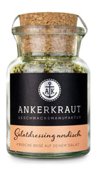 Ankerkraut Salatdressing Nordisch Gewürz, 115g im Korkenglas, Dressing für Knackigen Salat Schnell Selber Machen, Premium Qualität aus Hamburg