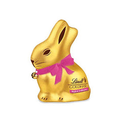 Chocolate Easter Set | 894g | Contents: Golden Bunnies and Chocolate Golden Bunnies | 100g Golden Bunnies | Premium white chocolate with strawberry pieces in the shape of a bunny for Easter