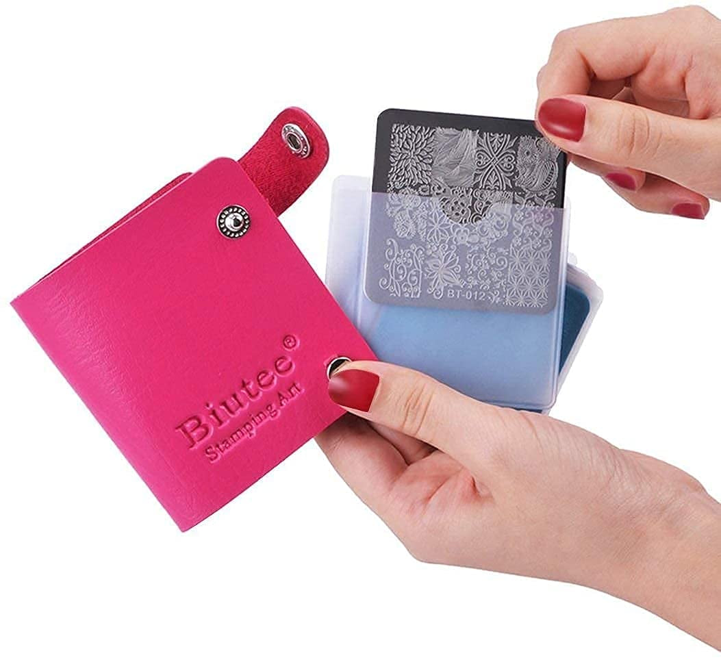 Biutee ștampilă unghii 30 piese, set de ștampile unghii, șablon unghii, ștampilare unghii animale flori imagini, placă unghii ștampilă cu 2 ștampile 2 răzuitoare, accesorii design unghii ștampilă unghii franțuzești