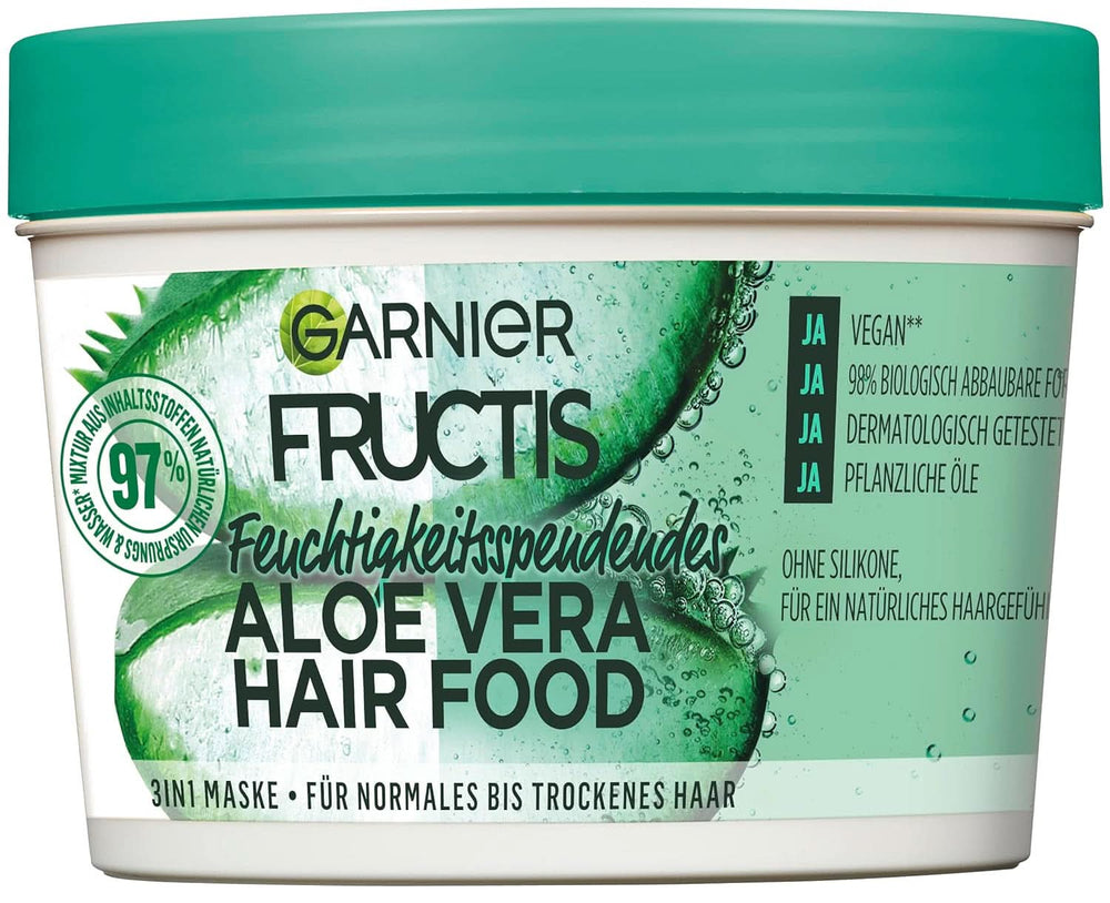 Garnier Fructis Aloe Vera Shampoo, 350 ml Shower and bath Naty Shop Hair Food Aloe Vera Mask