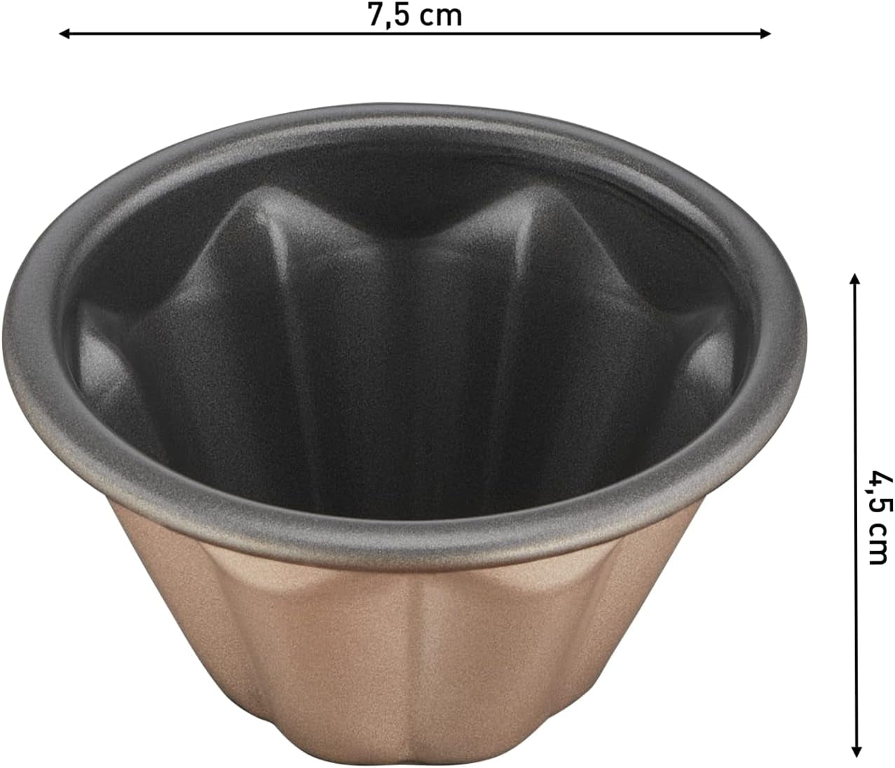 Tefal Creabake J3089304 3 Stück Brioche-Backform Antihaft-Beschichtung, Leicht Entnehmbar, Stapelbar, Einfache Austellung, Backform Molds and baking trays Naty Shop