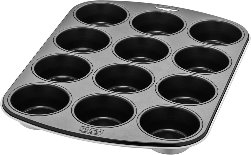 Original Kaiser Classic plus Muffinform Für 12 Muffins, Muffinform Blech 38X27 Cm, Antihaftbeschichte, Standardgröße, Cupcake Formen, Muffin Backform, Rot Molds and baking trays Naty Shop Nubia