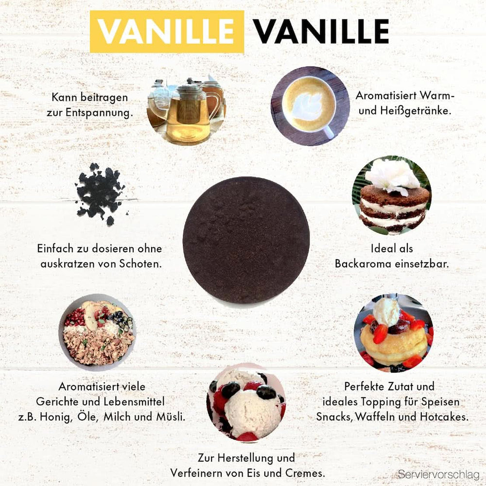 Premium Vanilla Powder from Real Vanilla Beans, Natural, Sugar Free, No Additives, Fairtrade, Vegan (40G Unboxed) From Vanilla Campaign® Flavors Naty Shop