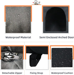 Katzenhaus Für Draußen Winterfest Wasserdicht Wetterfester Katzenhöhle Haustierhaus mit Katzenmatte Warm Hundehöhle Waschbar Hundehaus Tierheim Für Streuner Haustiere 40x35x40