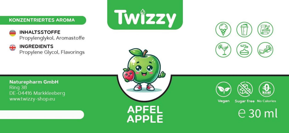 Twizzy, Concentrated Apple aroma, 30 ml Aromas Naty Shop