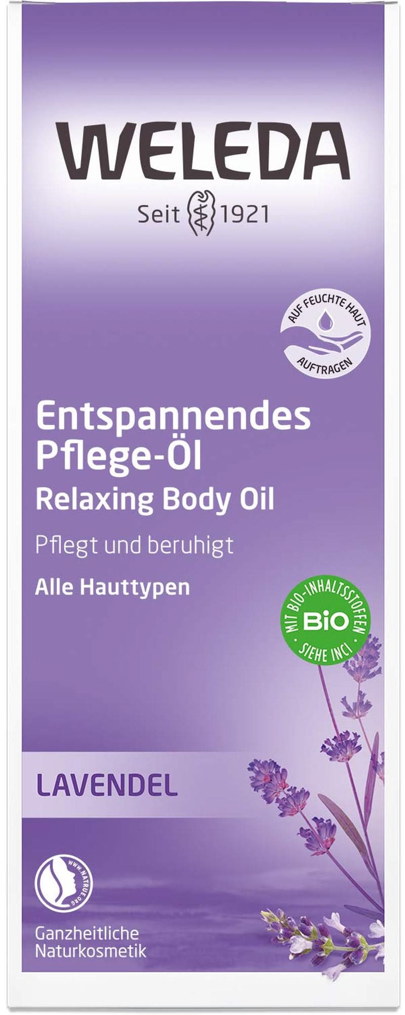 WELEDA Organic Lavender Body Oil, 100 ml Cosmetics and Beauty Naty Shop