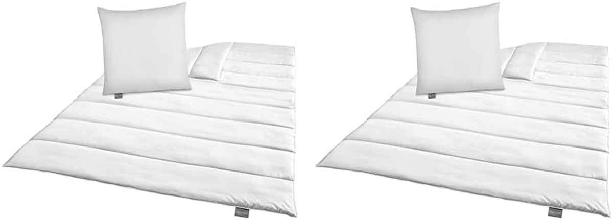 Traumnacht Green Bedding Set - All Season Duvet 135X200 Cm + Pillow 80X80 Cm, Durable with Microfiber Cover, Made to German Quality Standard (Pack of 2) Naty Shop Duvets & Quilts Default Title