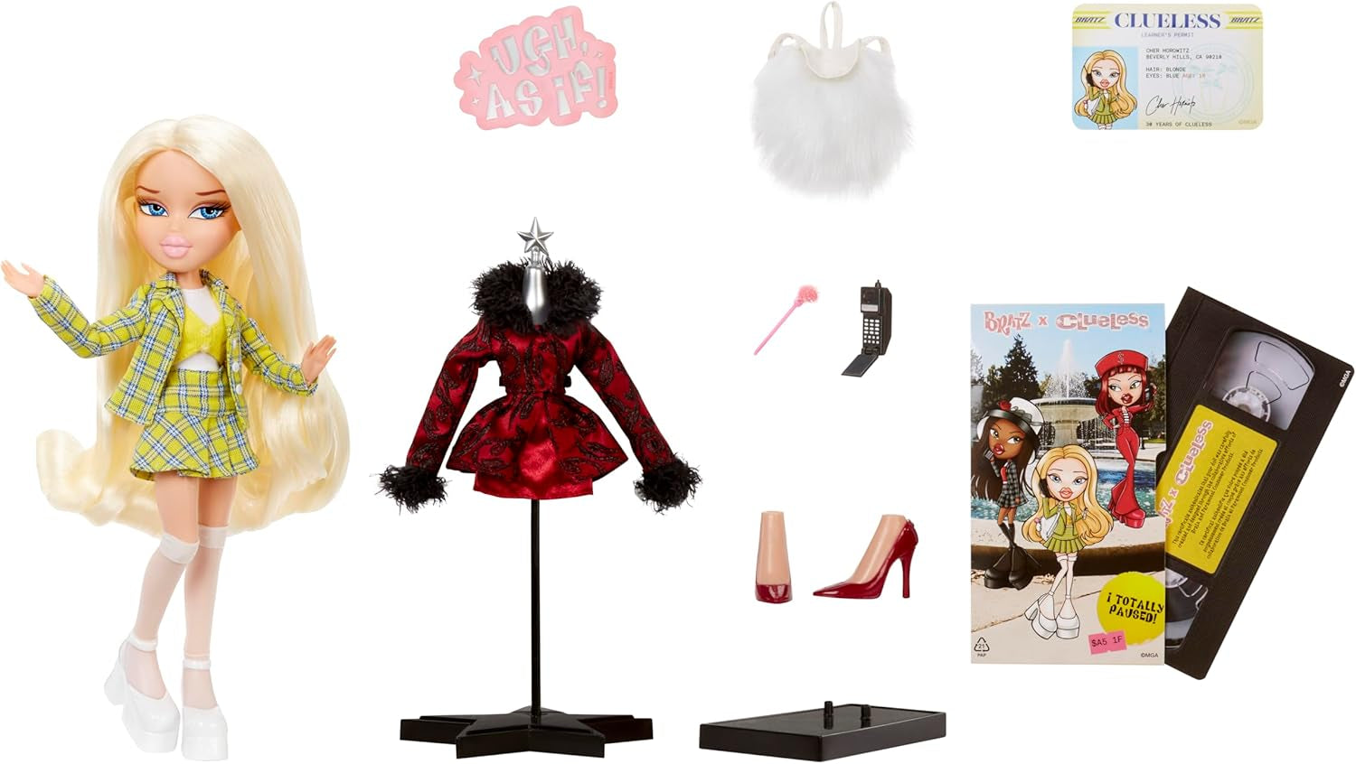 Bratz Clueless Cher – Film-Modepuppe zum Sammeln mit Echter Mode und Accessoires