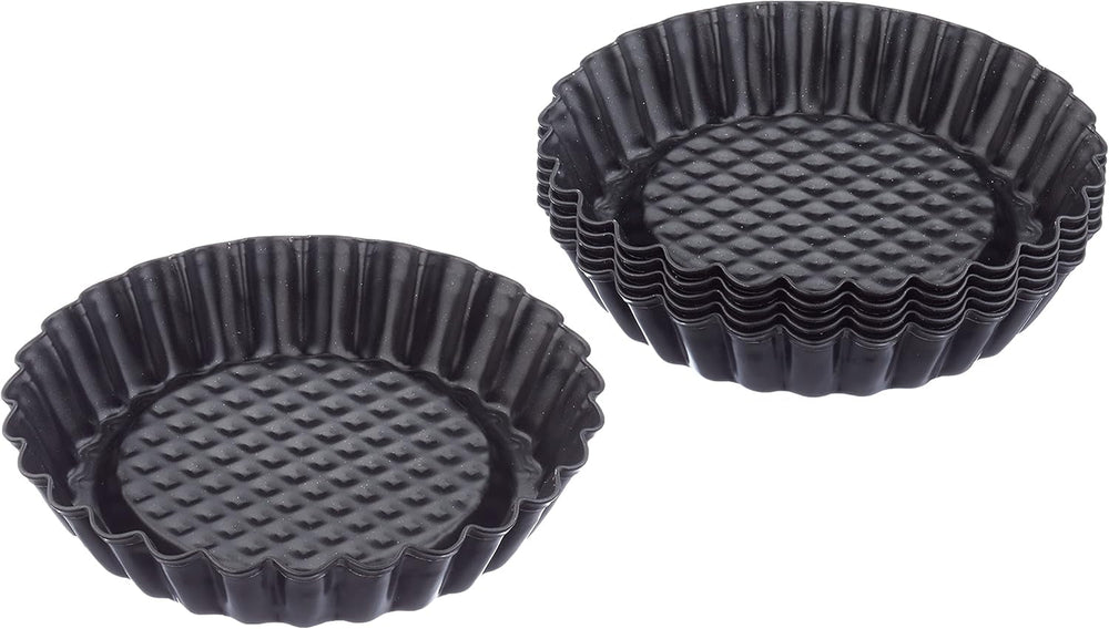 ORIGINAL KAISER Classic Obstbodenform 28 Cm, Obstkuchenform, Gleichmäßige Bräunung & Classic Mini Torteletts 6 Stück, Tartelette Förmchen 10 Cm, Tarteform Klein, Tortelettförmchen Antihaftbeschichte Baking molds and trays Naty Shop