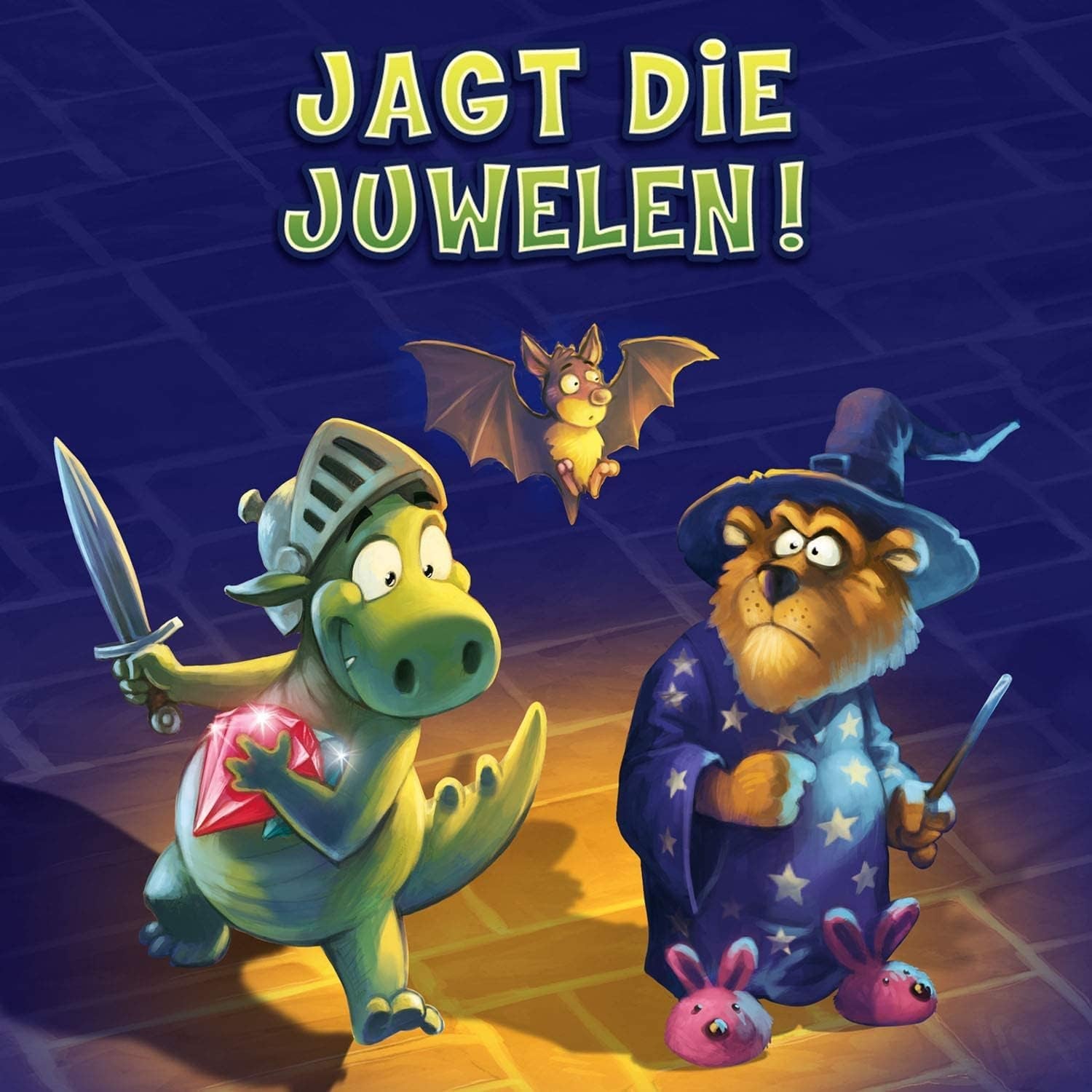 KOSMOS 681036 Raffi Raffzahn Jewel Hunt, Exciting Game for Kids with Magnetic Dragon Figure, Board Game for 2-4 Kids Ages 6+ or the Whole Family