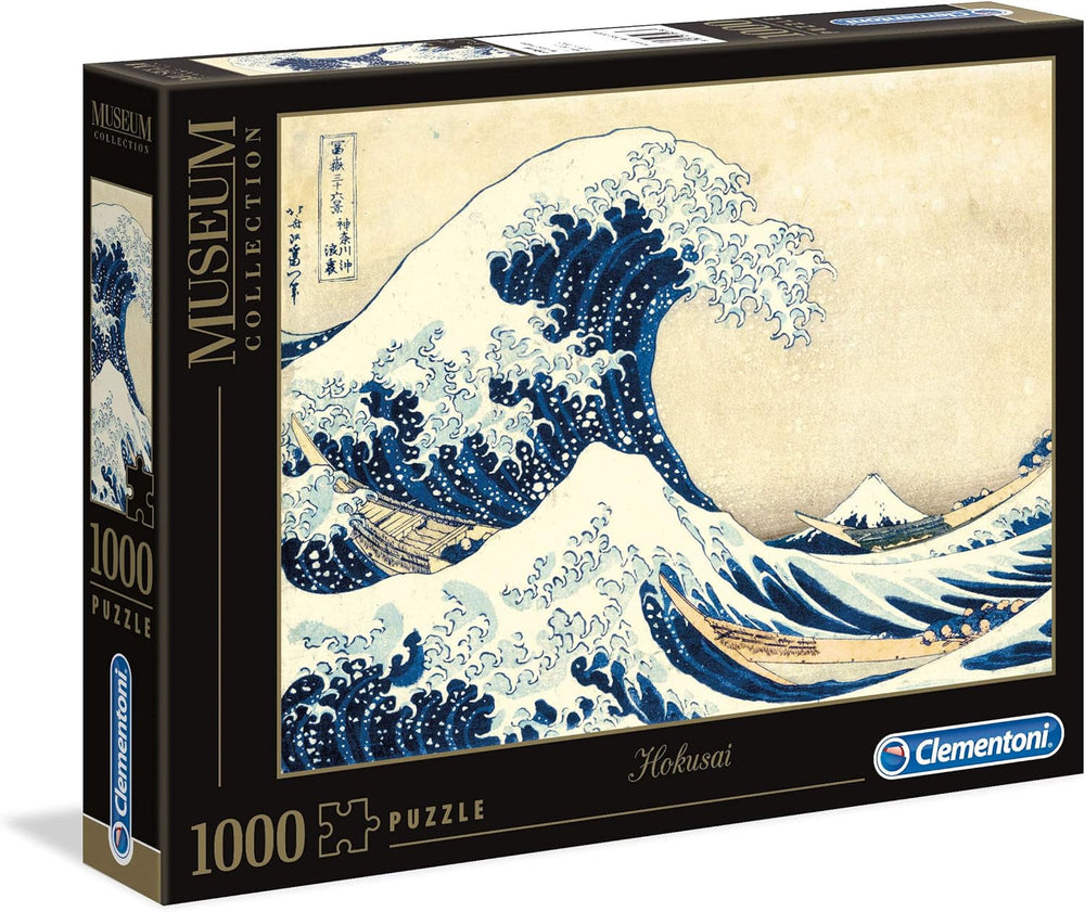 Clementoni 39378 Hokusai - The Great Wave - 1000 Piece Puzzle, Museum Collection, Skill Game for the Whole Family, Colorful Stretching Game, Puzzle for Adults 14+ Puzzle Naty Shop Default Title
