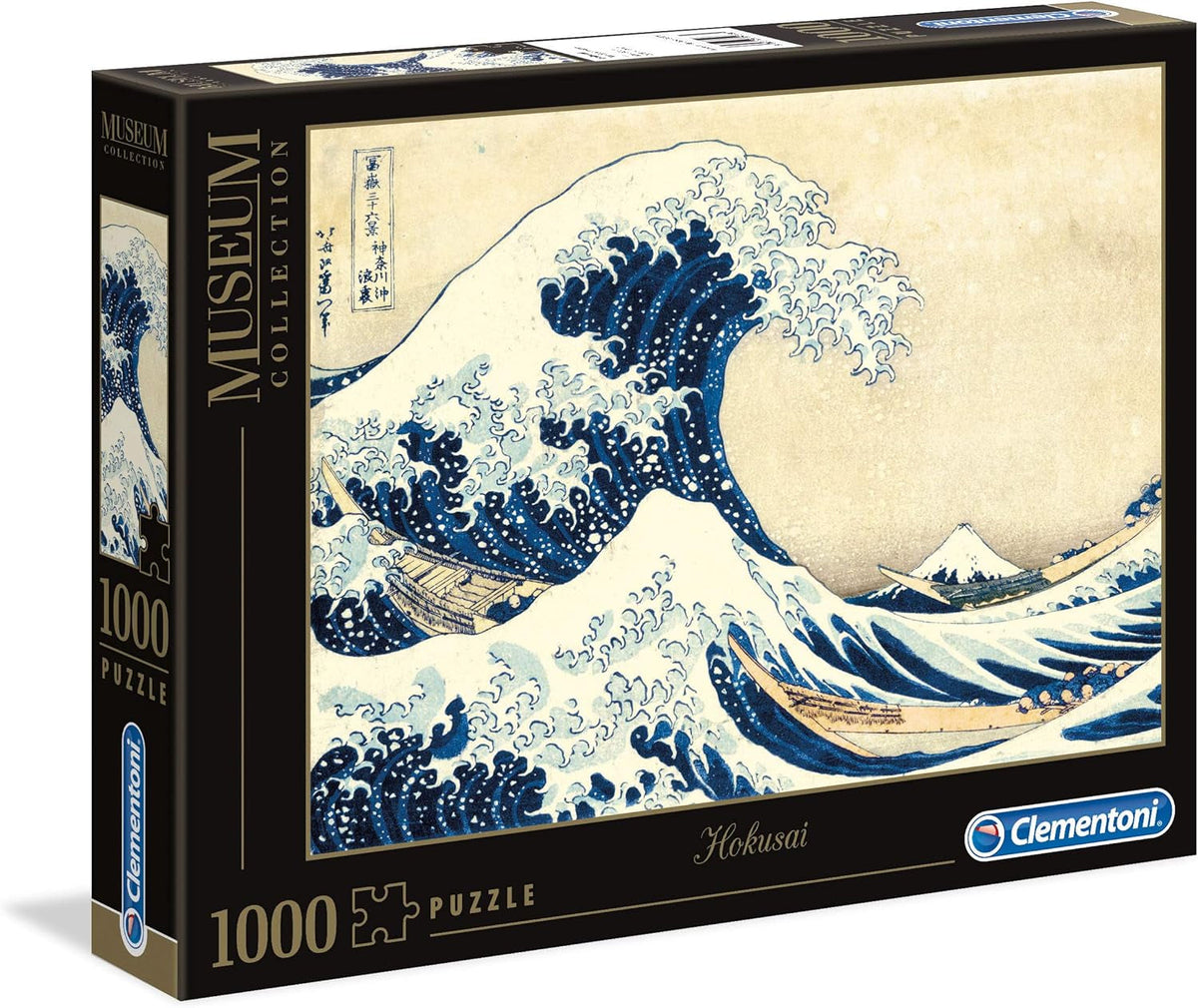 Clementoni 39378 Hokusai - The Great Wave - 1000 Piece Puzzle, Museum Collection, Skill Game for the Whole Family, Colorful Stretching Game, Puzzle for Adults 14+ Puzzle Naty Shop Default Title