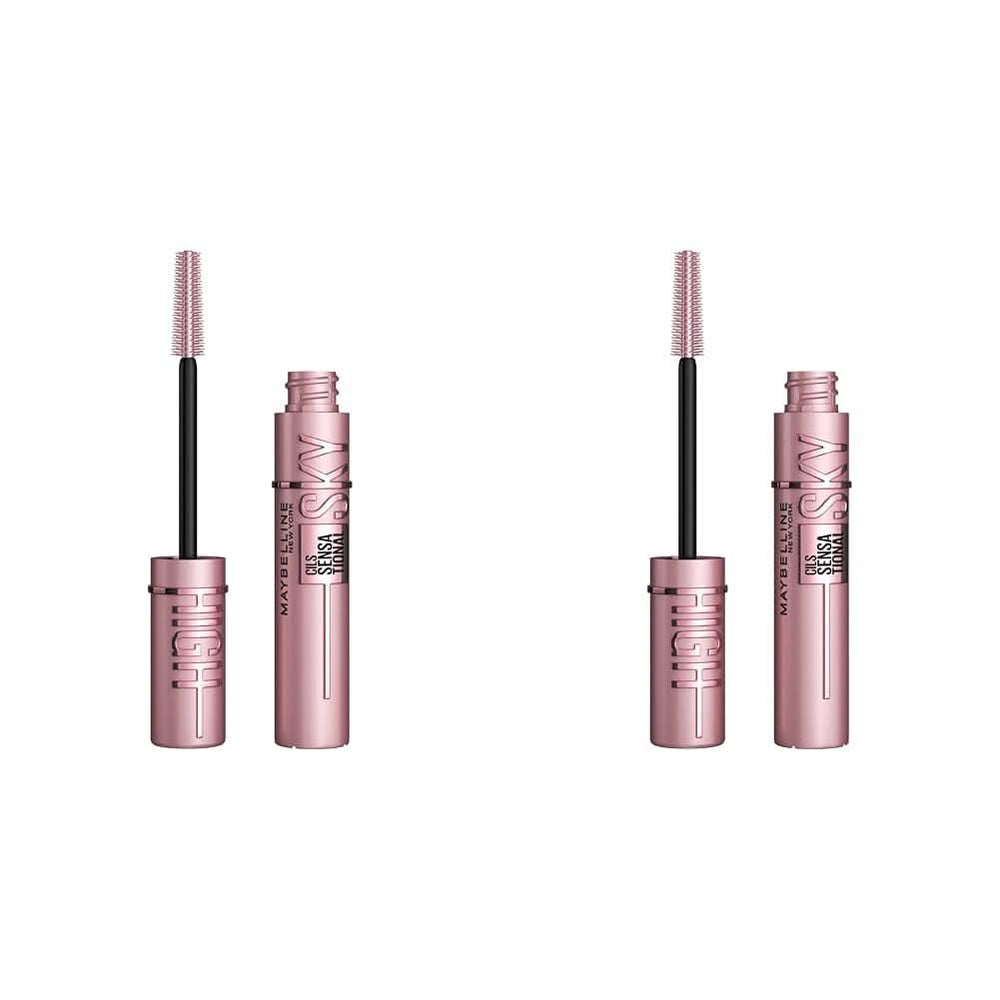Maybelline Lash Sensational Sky High Cosmetics and Beauty Naty Shop Very Black 9.6 ml (2 pieces) Lash Sensational Sky High Mascara, Very Black