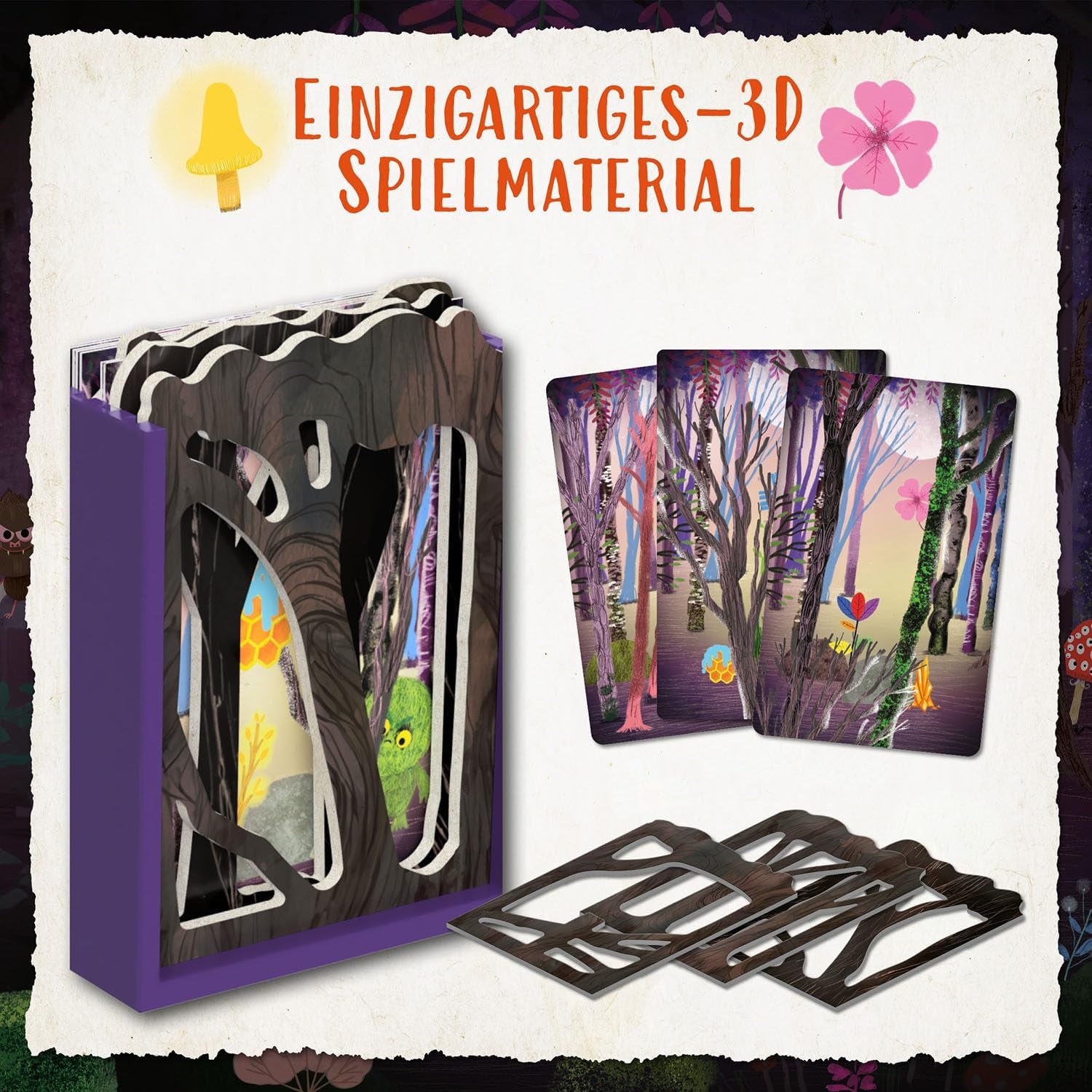 Kosmos 685027 Forest of Shadows, Cooperative game for 2-4 year olds, 7 years and up, Board game for kids, With excellent 3D material, In 18 chapters with about 15 minutes of play time