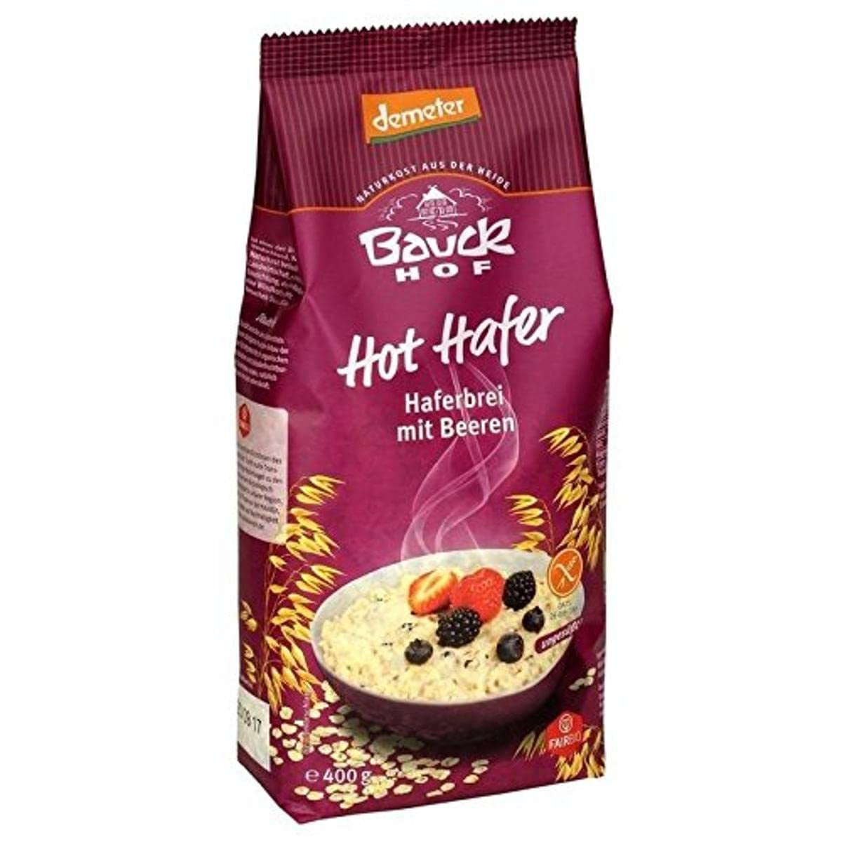 hof Organic hot oats with berries, 400 g