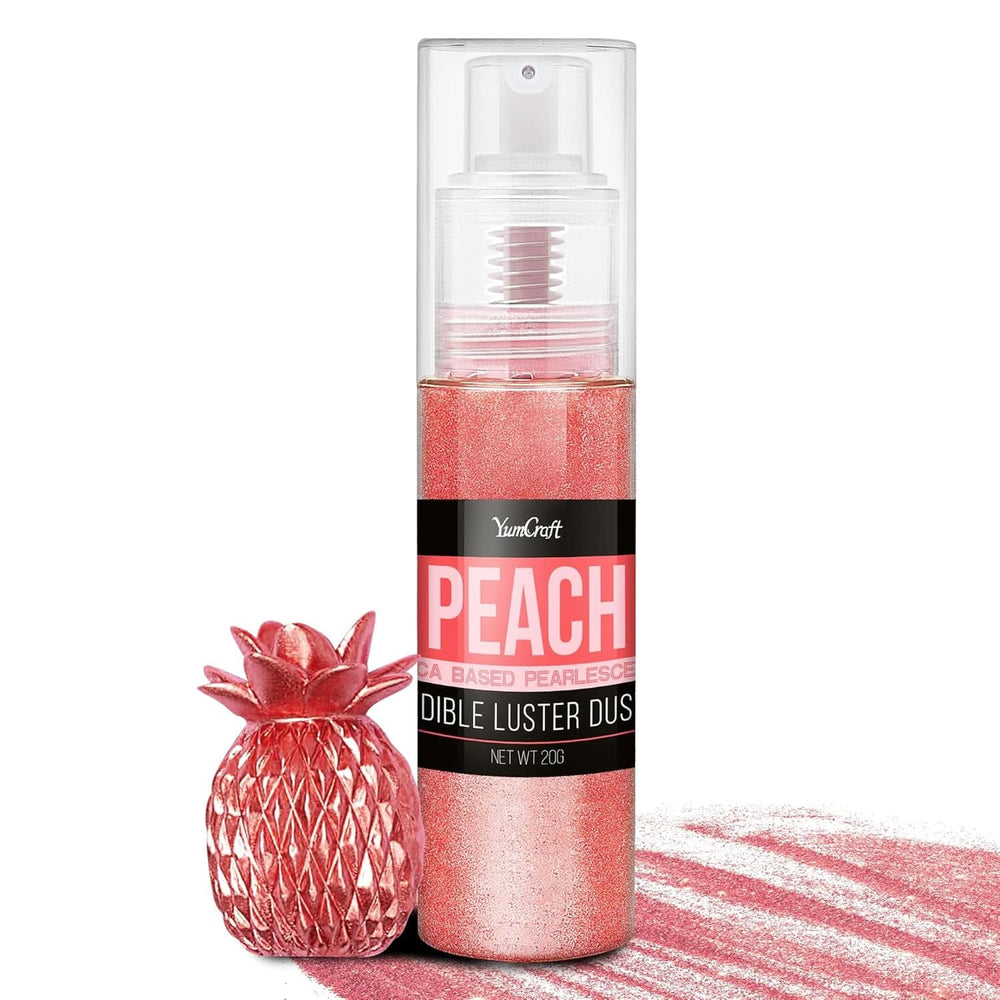 Edible glitter spray, 20 grams Naty Shop Peach red