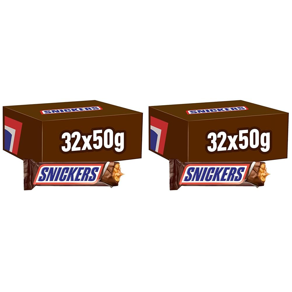 A large chocolate package containing 32 chocolate bars of 50 g each.