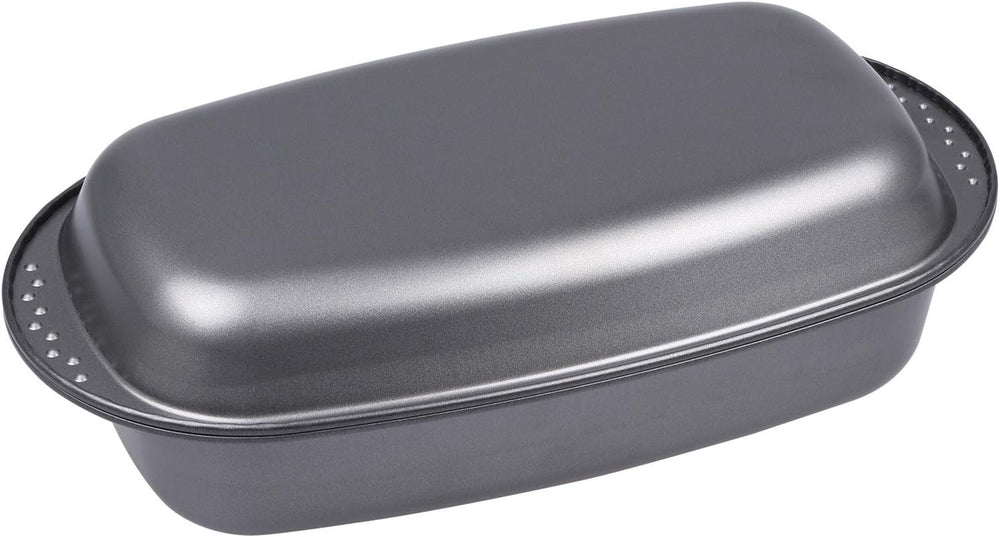 Chg 9942-04 Bratenform Mit Deckel, Antihaftbeschichte, Anthracite-Metallic, 37 X 20 X 7 Cm Baking molds and trays Naty Shop