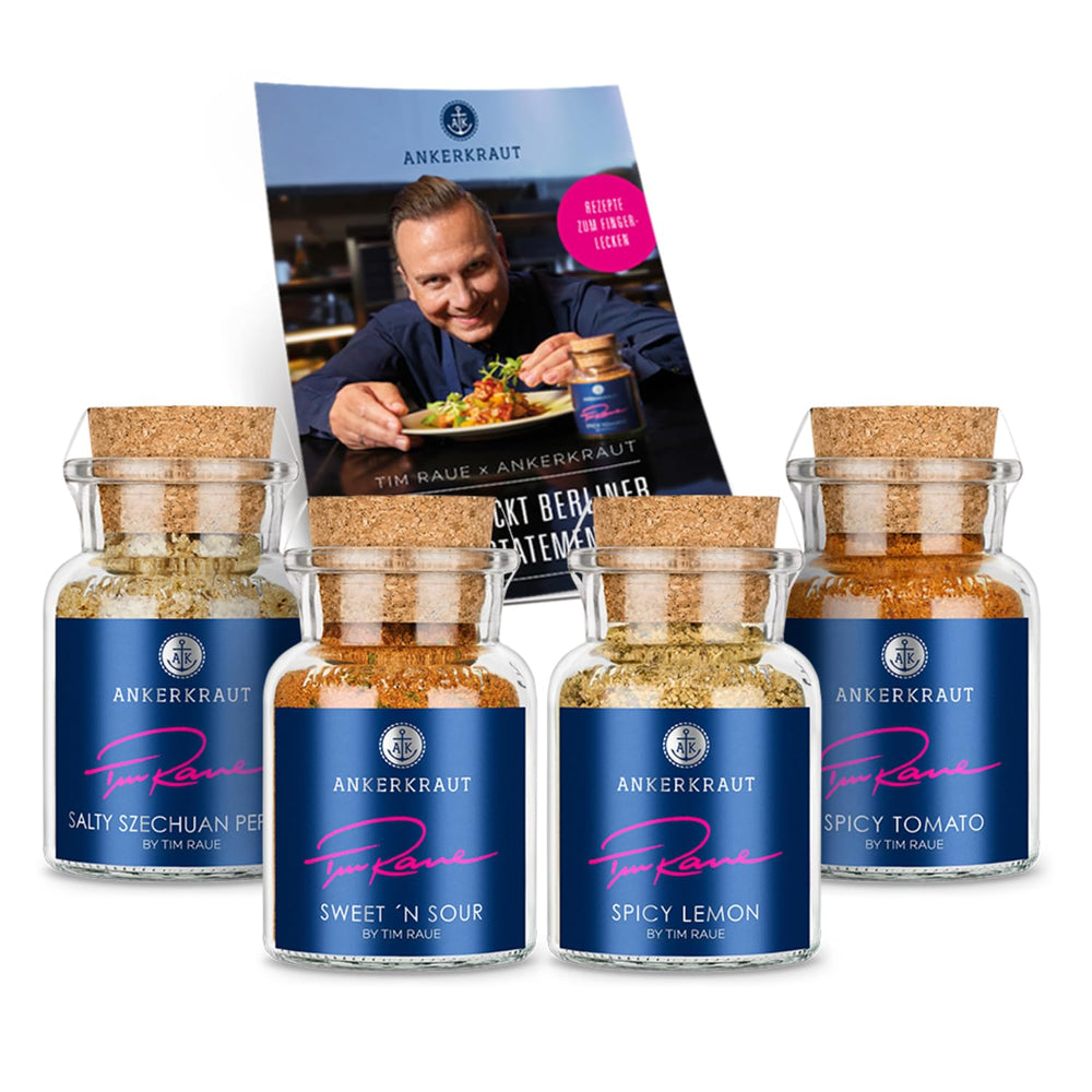 Ankerkraut Smoky Fries by Tim Raue, Mischung würzender Ingredient für Pommes Frites, Gourmet Pommes mit Rauch-Aroma, 145 g in Korkenglas