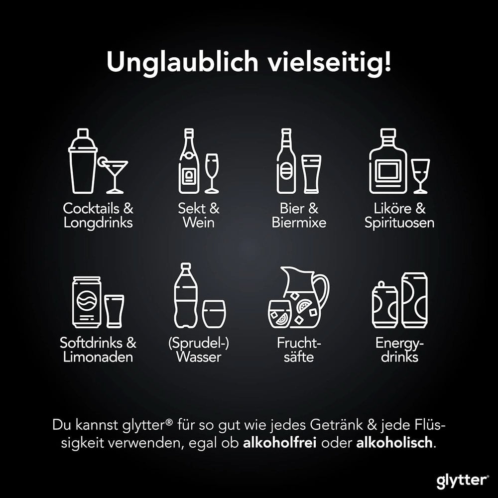 Glytter, Glitter comestibil pentru băuturi și lichide, 10 grame Glitter Naty Shop