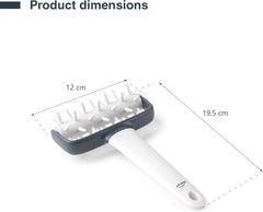 - 68802 - Küchenrollkissen, Tupfwalze, Nudelrolle, Verhindert Blasen im Teig, Ergonomischer Griff, 100% Abnehmbar, Spülmaschinenfest, Polypropylene, BPA-frei, 12x19.5 cm