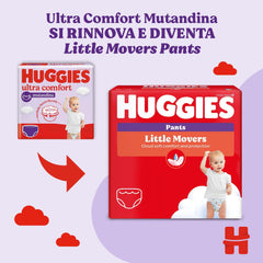 Huggies Ultra Comfort, Panty Diapers, Size 5 (12-17 kg), Pack of 68 Panty Diapers