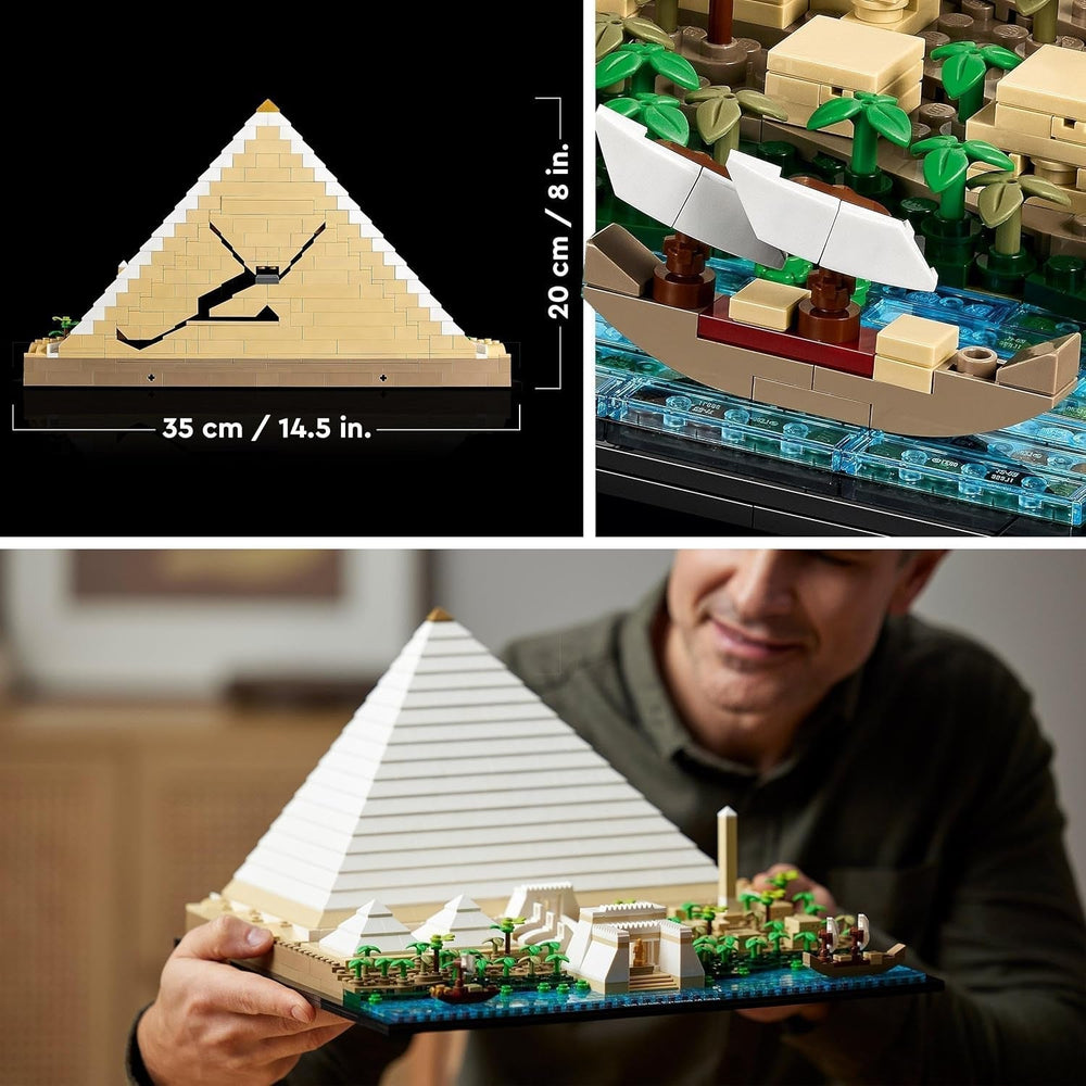 LEGO 21058 Architecture The Pyramid of Cheops Building Kit for Craft as a Creative Hobby, Gift Idea for Adults, Men, Women, Mother, Father, Creative Activity, Famous Landmarks Collection Building Sets Besuche den LEGO-Store