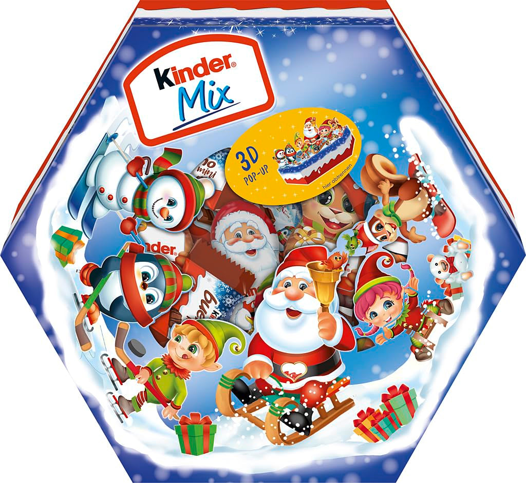 Kinder Mix Christmas plate - delicious chocolate specialties from the Kinder range - 143g