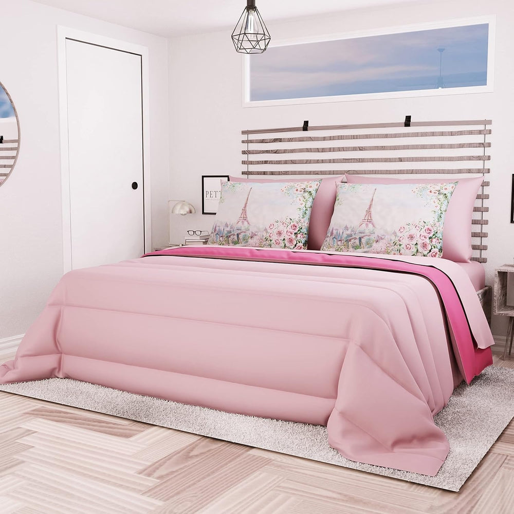 PETTI Artigiani Italiani - Double bed winter blanket, maxi, monochrome, double-sided, white, gray, 100% Made in Italy