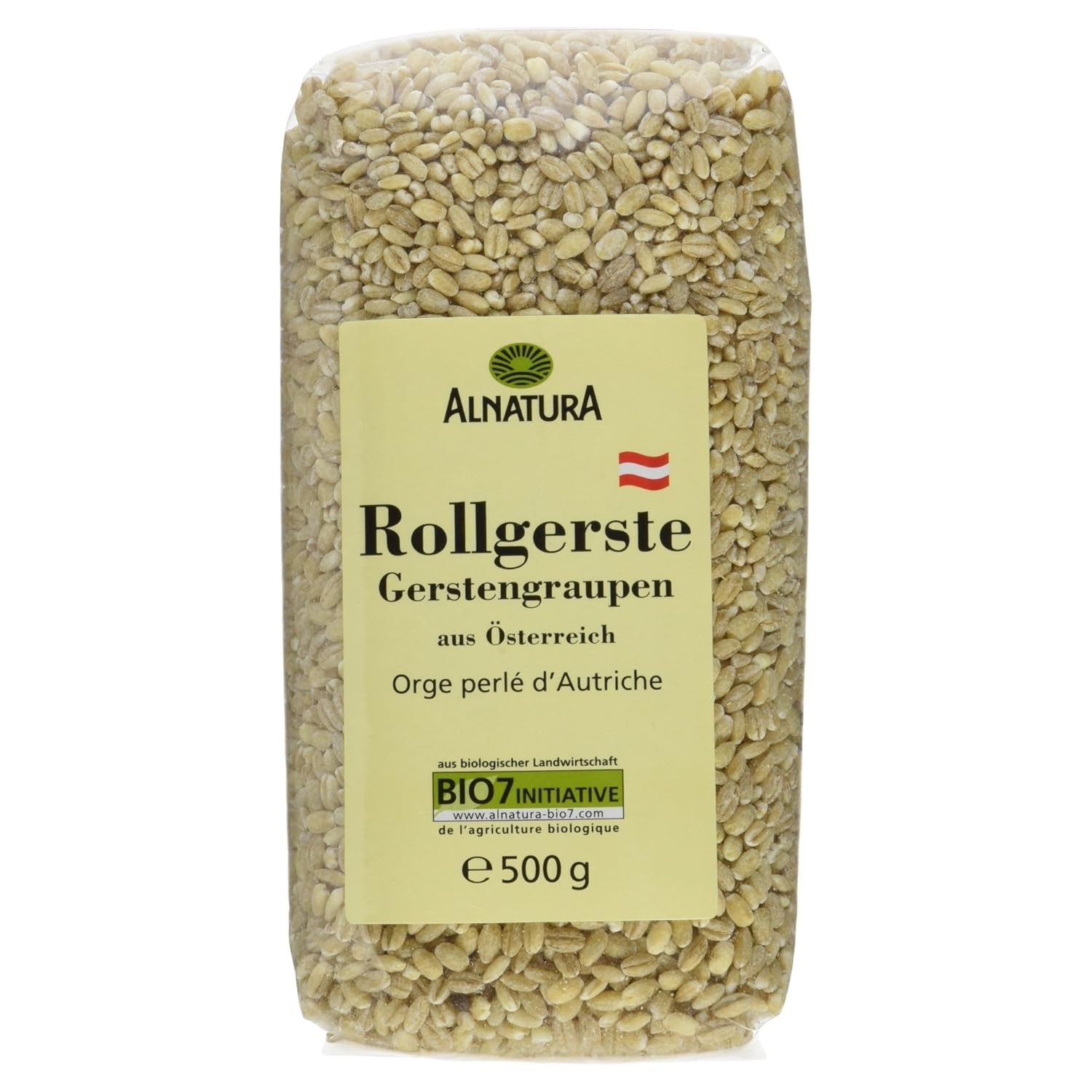Organic pearl barley, pearl barley, 500g