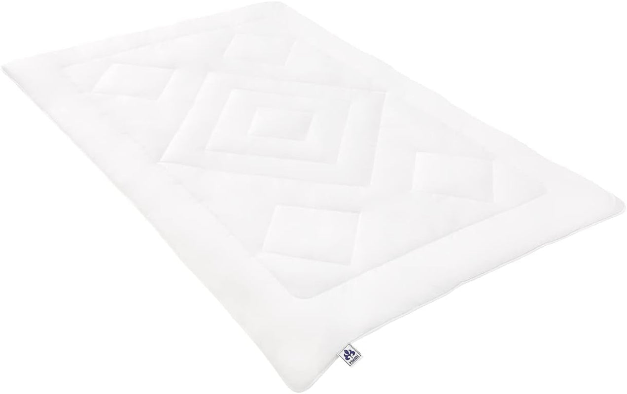 Irisette Noblesse duvet for all seasons - Made in Germany - Pure cotton duvet cover, 135 X 200 Cm, Ã-ko-Tex certified Quilts and quilts Naty Shop Single 135 cm X 200 cm Mono