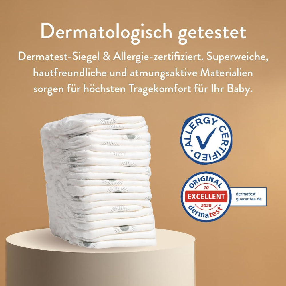 Push-up diapers, size 4 L (7-12 kg) - 1 bag of 25 pieces - No harmful substances, eco-friendly, ultra-flat, for night use - Made in Denmark