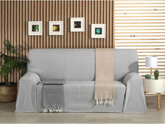 ECOMMERC3 cuvertură de pat multifuncțională, dimensiune 300 X 260 cm, pentru canapea sau pat, albastru cuvertură de pat multifuncțională, decorativă pentru canapea, pat, canapea Throw, ușoară și elegantă, albastru Paturi si Cuverturi Besuche den ECOMMERC3-Store