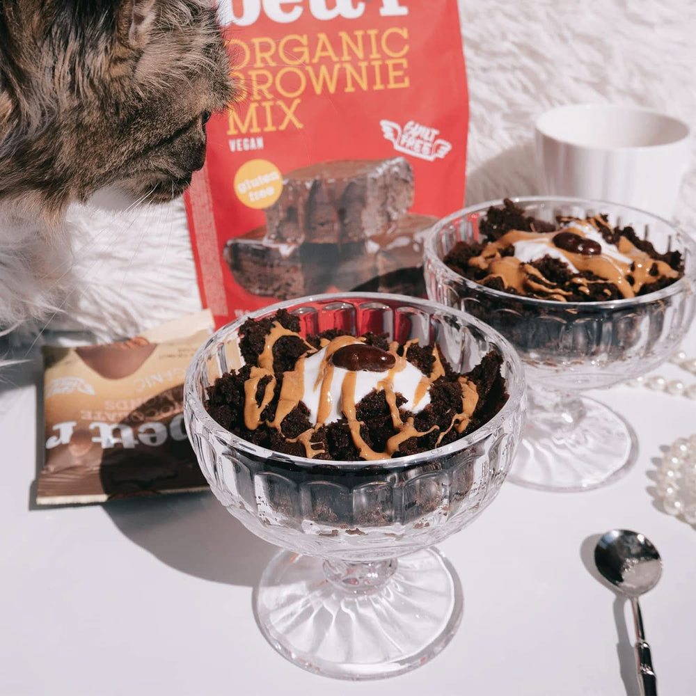 Bettr Organic Brownie Mix - Organic, vegan and gluten-free brownies with rich cocoa flavor, 6 x 400 grams Kitchen Naty Shop