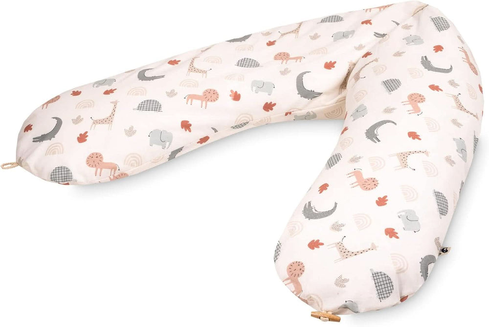 Julius Zöllner Organic nursing pillow 190 cm, filling 42 liters Eps microbeads, made in Germany Accessories Food and Breastfeeding Baby Naty Shop Wild Friends